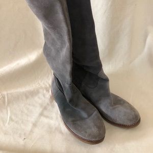 Michael Kors grey suede tall boots